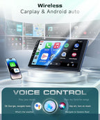4G+64G Car Radio Stereo for Honda CRV 2002-2006 with Wireless CarPlay/Android Auto,9 Inch 1280 * 720P IPS Touch Screen Car Stereo Android 13 GPS WiFi Bluetooth 32-Band DSP HD Backup Camera