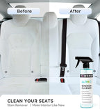 Premium Car Interior Cleaner (17oz Brush + Towel) | Interior Car Cleaner for Leather, Vinyl, Glass & Plastic | Residue-Free Matte Finish for Upholstery, Dash, Trim & Screens - Safe on All Surfaces