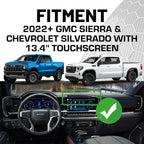 Bulletpoint RubiGrid Metal Dash Mount Phone Holder Compatible with 2022+ Chevrolet Silverado & GMC Sierra