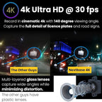 Nextbase 622GW Dash Cam with Rear Window Cam and 256GB Micro SD Memory Card Bundle - Dash Cam Front and Rear with True 4K 30fps UHD Auto Record, Wi-Fi, GPS, Bluetooth, Alexa, Parking Mode