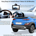 HD 1080P 5 inch Wireless Backup Camera for Truck: 15-Min Easy Install Clear Night Vision Digital Signal Stable No-Delay Bluetooth Rear View Camera for Car Pickup SUV Camper Parking Safety Assistance