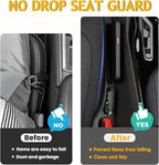 2PCS Car Seat Gap Filler and Organizer, Universal Console Catcher Fill The Gap Between Seat and Console, Anti-Drop Organizer | Suitable for Most car Models.（Black）