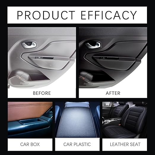 Instant Shine & Protection Car Interior Polisher, Polishing Car Interior Spray, Stay Soft, Smooth, and Comfortable for Leather, Plastic (1pc)