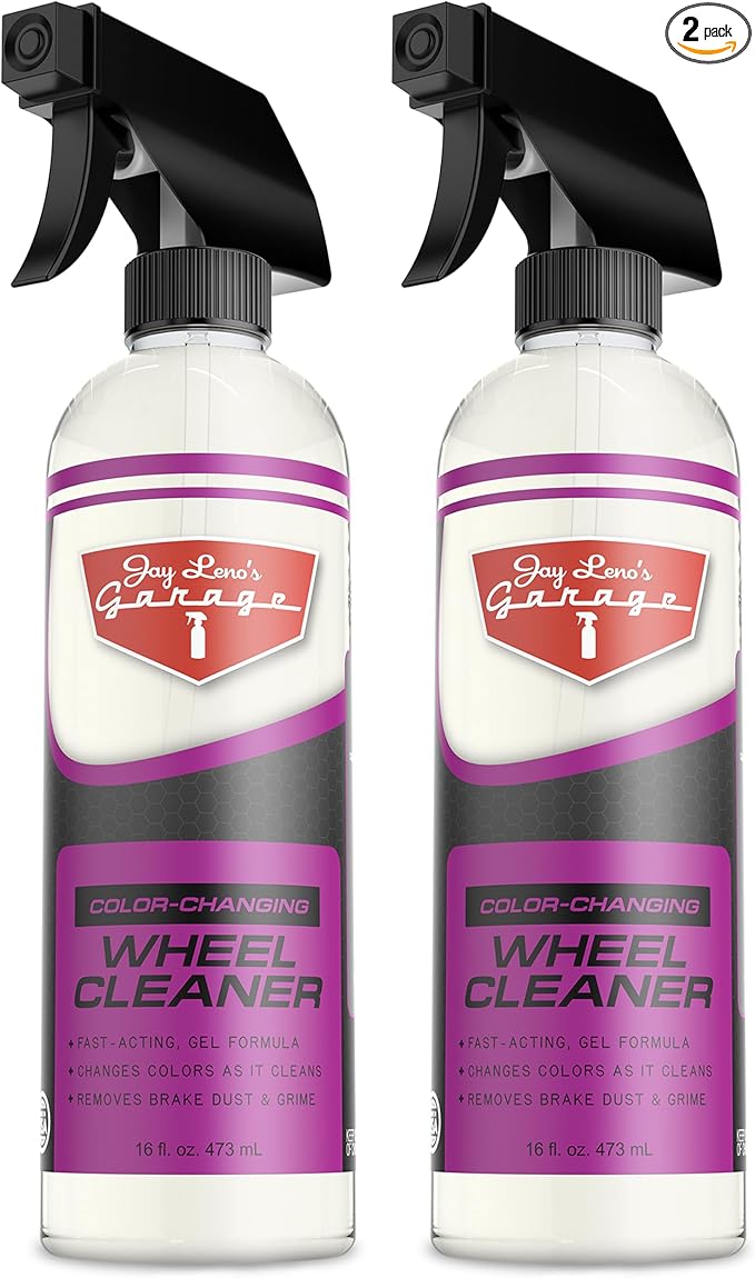 Jay Leno's Garage Wheel Cleaner Spray – Brake Cleaner and Heavy Duty Brake Dust Remover (Pack of 2) (16 oz (Pack of 2))