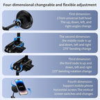 Magnetic Door-Mount Phone Holder for Tesla Model Y/3, Aluminum Alloy Construction, 4D Adjustable Car Mount with Super Magnetism, Original Hole Installation Compatible