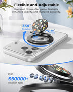 SUPERONE Dual-Side Magnetic Ring Holder, Ideal Gift Gym Phone Grip Kickstand with Cute Pattern for iPhone 17/16/15/14/13/12/ Series, Magsafe Case & Mag Car Mounts, Magnet Ring Included for All Phones