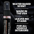 LANE’S Premium Car Air Freshener "Bubble Gum" - 1oz Water-Based, Long-Lasting Auto Scent Spray - Food, Pet, Odor Smell Deodorizer for Cars, Trucks, SUVs' Interior Leather, Carpet, Upholstery