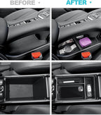CDEFG 2PCS for 2023 2024 2025 2026 2027 HR-V Center Console Organizer Tray for 2023-2026 2027 Honda HRV HR-V Accessories Lower Console Tray Storage Box Floor Tray Sunglasses Holder