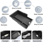 SKTU 2025 2026 Chevy Equinox Center Console Organizer for 2025 2026 Chevrolet Equinox (LT/ACTIV/RS) Console Tray 2025 2026 Chevy Equinox Accessories Armrest Secondary Storage Box with Coins Holder
