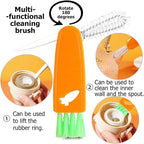 18Pcs Crevice Gap Cleaning Brush,Door Window Track Groove Corner Crevice Cleaning Brushes for Cleaning Window Grooves, Bathroom, Toilet Corner, Kitchen, Faucet, Sink (18Pieces)