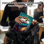 Case for Kindle Scribe,PU Leather Cute Slim Folio Adjustable Stand Cover with Auto Wake/Sleep for Amazon Kindle Scribe Cover 10.2 Inch (2024/2022 Release),Cute Otter Green