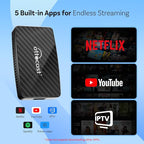 OTTOCAST Play2Video Pro- Wireless CarPlay Android Auto Adapter Built-in 4 Video Apps, Magic CarPlay Car Video AI Box Support Netflix, YouTube, IPTV, Prime Video, Spotify for Wired CarPlay Cars