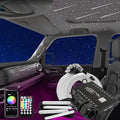 AKEPO 3-in-1 Shooting Star+6W RGBW APP Fiber Optic Lights Kit+Under Dash Car LED Interior Lights, Meteor Effect+Music Sync Activated+Optical Fiber Cable 460pcs Mixed Diameter in 9.8ft/3m+ Remote