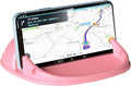 Loncaster Car Phone Holder, Car Phone Mount Silicone Car Pad Mat for Various Dashboards, Slip Free Phone Stand Compatible with iPhone, Samsung, Pink