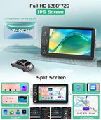 8 Core 4G+64G 5G WiFi Car Radio Stereo for 2003-2006 Chevrolet Chevy Silverado Tahoe GMC Sierra Yukon with Wireless Carplay Android Auto, 7" 1280P Touchscreen Radio BT 5.0 FM SWC Backup Camera