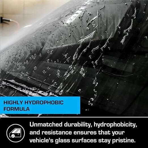 EZ Glass - Graphene Glass Coating & Water Repellent for Windshields - 12+ Months of Long Lasting Hydrophobic Windshield Coating - Quick and Easy Application 15ML