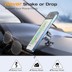 Romuto for MagSafe Car Mount【2800gf Strongest Magnetic】Magnetic Phone Holder for Car Dash【360° Adjustable】3 IN 1 Car Phone Holder Mount Magnetic Car Mount for iPhone 17 Pro Max Air 16 15 Magsafe Case