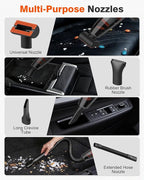 2-in-1 Cordless Car Vacuum and Tire Inflator - 20V Handheld Vacuum Cleaner & 150 PSI Air Pump, 18000Pa Powerful Suction, Portable Vac Air Compressor for Tires Pump and Car Cleaning