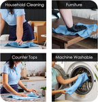 Avalon Towels Microfiber Cleaning Cloths (Value Pack of 36) - Size 16 x 16 Inches, Highly Absorbent Cleaning Rags, Lint Free, Reusable and Washable, Microfiber Towels for Cars