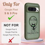 for Google Pixel 9 Case/Pixel 9 Pro Case - Compatible with MagSafe Women Girls Cute Magnetic Protective Cover Cool Cat Kawaii Girly Design Heavy Duty Shockproof for Pixel 9/9 Pro Phone Case