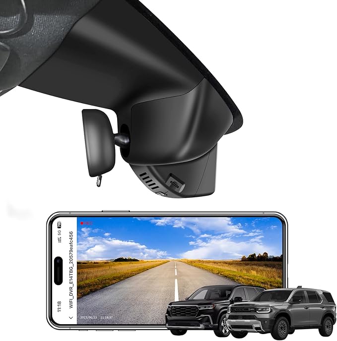Mangoal 4K Dash Cam for Honda Pilot 2023 2024 2025 2026 Gen4 YG1/2, Passport 2026 Gen4 YF9(Model C), Integrated OEM Look, UHD 2160P Video, WiFi & App, GPS, 64GB Card