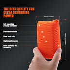 SPTA Mesh Bug Sponge, Bug Remover Car Wash Sponge for Cleaning Bugs and Tar, 4.8 inch by 3.2 inch, Cars Exterior - Ultra Soft Mesh Car Wash Sponges Non Scratch -10 Pack/Sets -WF020B10
