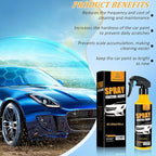 Car Coating Spray Kit, Nano Hydrophobic Ceramic Coating, Easy-to-Spray Auto Paint Protection, Includes Microfiber Cloth for Vehicle Shine & Protection300ml(1sponge+1towel)