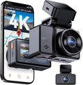 Vantrue E2 Pro Dash Cam Front and Rear, 2.5K Upgrade Rear Cam, STARVIS 2, 4K+2.5K Dash Camera for Cars, Voice Control, WiFi, GPS, Night Vision, 24H Parking Mode, Loop Recording, 2.45" IPS, Support 1TB