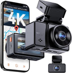 Vantrue E2 Pro Dash Cam Front and Rear, 2.5K Upgrade Rear Cam, STARVIS 2, 4K+2.5K Dash Camera for Cars, Voice Control, WiFi, GPS, Night Vision, 24H Parking Mode, Loop Recording, 2.45" IPS, Support 1TB