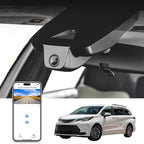 Mangoal 4K Dash Cam Custom fit for Toyota Sienna Gen4 XL40 2021 2022 2023 2024 2025 2026, LE Limited XLE Platinum XSE etc, Integrated OEM Look, UHD 2160P Video, App & WiFi, 64GB Card