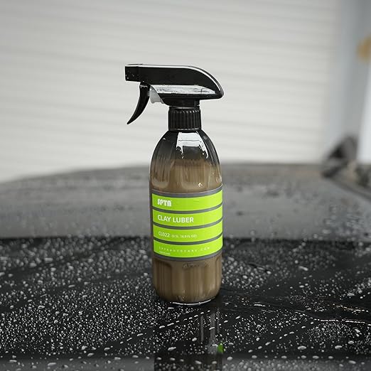 Clay Lubricant Car Detailing for Clay Bars, SPTA 16oz 500ml Clay Luber Synthetic Lubricant with Wetting Agents for Clayblock and Car Detailing Clay (Works on Cars, Trucks, SUVs, Jeeps & More -CL022