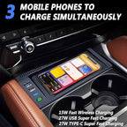 Wireless Car Charger for X5 / X6 F15/E70/F16/E71-15W Fast Charging Center Console Accessory Panel for Any Qi-Enabled Phone