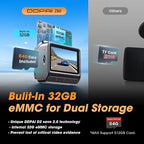 DDPAI 4K Dash Cam Front and Rear, Built-in 32G eMMC Dual Dash Car Camera,64GB Card Included Dashcam,Night Vision Dash Camera,5GHz WiFi, 7 Days Parking Mode,GPS,3" IPS, ADAS, WDR, Support 512GB,Z60