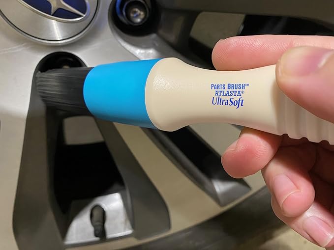 Parts Brush™ AU101 Atlasta Ultra Soft Bristle Brush for Cleaning Auto Engine Parts, Small Motors, Car Exteriors and Interiors, Boats, Household Grime, and More