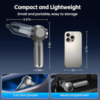 Portable Car Vacuum Cleaner High Power 17500Pa, Lightweight Mini Vacuum Cleaner, Hand Held Vacuum with LED 3-Speed Display, Multiple Attachments, Car Cleaning Kit Interior, Ideal Gift for Cars Owners