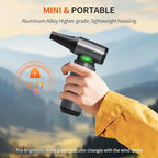 Compressed Air Duster - 300000RPM Brushless Motor Cordless Blower, 8000mAh Rechargeable, 3-Speed Electric Duster for Computer, Keyboard, Car, Home Cleaning