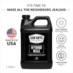 CAR GUYS Hybrid Spray Wax 1 Gallon Refill | Advanced Car Wax | Long Lasting and Easy To Use | Safe on All Surfaces | 1 Gallon (Sprayer Not Included)