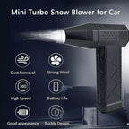 2026 Upgrade Pro LED Turbo Blower, 130,000 RPM Mini Turbo Snow Blower for Car, Handheld Electric Air Blower with Vacuum Kit, 3-Speed & Fast Snow, Portable Snow Remover Tool for Car & Home Use (1Set)