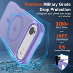 SUPFINE Magnetic for iPhone Air Case (Compatible with MagSafe)(Military Grade Drop Protection) Slim Translucent Matte Shockproof with Anti-Fingerprint Phone Cover for 17 Air,Purple