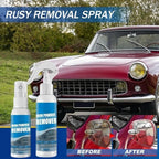Iron Powder Remover Spray, Multi-Functional Quick-Acting Rust Removal Spray - pH Neutral & Paint Safe Car Detailing for Wheels, Rims & Metal Tools - Advanced Formula, No Damage to Surface (100 ML*2)