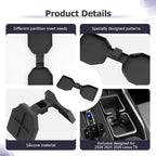 LUWU 2025 2026 TX350 Center Console Cup Holder Compatible with 2024 2025 2026 Lexus TX350/TX500/TX550 Accessories Premium Silicone Cup Holder Mat Spill-Proof, Easy Install & Clean, Black