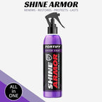 SHINE ARMOR Fortify Quick Coat High Performance Ceramic Coating, Car Wax Spray, Hydrophobic Top Coat Polish and Polymer Paint Sealant Protection for Vehicle Leather Seat, Tires, Bumpers, Rims Made in