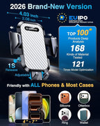 VANMASS Phone Holders for Your Car Ultimate Military-Grade Car Phone Holder Mount【Patent & Safety Certs】Upgraded Shockproof Truck Air Vent Phone Mount for iPhone 17 Pro Max 16 Samsung Android,Silvery