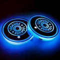 12 Gauge LED Cup Holder Lights for Car,2Pcs LED Light Up Cup Holder Coasters with 7 Colors 3 Modes,Waterproof Interior Atmosphere Lamp,Car Decor Accessories Cool Bullet Gift for Women Men