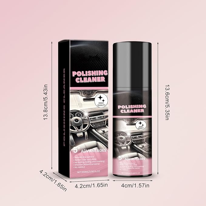 Car Interior Cleaner,100ml Car Interior Cleaner, Interior Detailer Spray,All Purpose Car Cleaner,Vehicle Interior Polish | Interior Detailer Spray(2pcs)