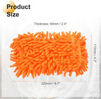 HARFINGTON 2pcs Car Wash Sponge 8.7" x 4.3" Chenille Microfiber Mitt Scratch-Free Absorbent Scour Scrubber Cleaning Sponge for Washing Detailing on Cars, Trucks, SUV, Boats, RVs, Orange