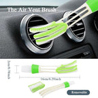 Car Cleaning Gun with Microfiber Cleaning Cloth Car Detailing Brush，High Pressure Air Blow Gun with 2 Set Nozzle, Interior Car Cleaning for Vehicle Upholstery Carpet Seat