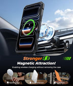 FNTCASE for iPhone 17 Pro-Max Case: [360 Spin Magnetic Ring Kickstand] [Compatible for MagSafe] [Screen Protector] Heavy Duty Military Grade Protection Protective Phone Case with Stand Blue