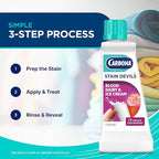 Carbona Stain Devils® #4 – Blood, Dairy & Ice Cream | Professional Strength Laundry Stain Remover | Multi-Fabric Cleaner | Safe On Skin & Washable Fabrics | 1.7 Fl Oz, 1 Pack