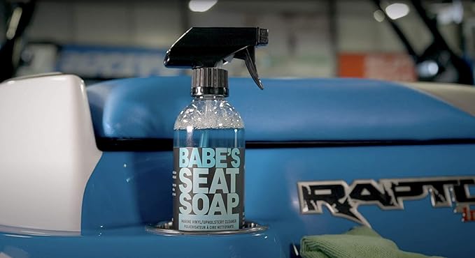 Babe’s Seat Soap & Seat Saver Pint Bundle – Marine Vinyl Cleaner and Conditioner for Boat Seats & Upholstery | Interior Care Kit for Vinyl Surfaces | Compact Size for Small Boats or Travel